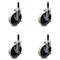 Service Caster 5 Inch Thermoplastic Wheel 3/5 Inch Expanding Stem Caster with Brakes, 4PK SCC-EX05S510-TPRS-SLB-34-4 - alternate 1